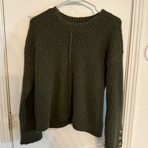 Rachel Zoe Dark Green Crew Neck Sweater